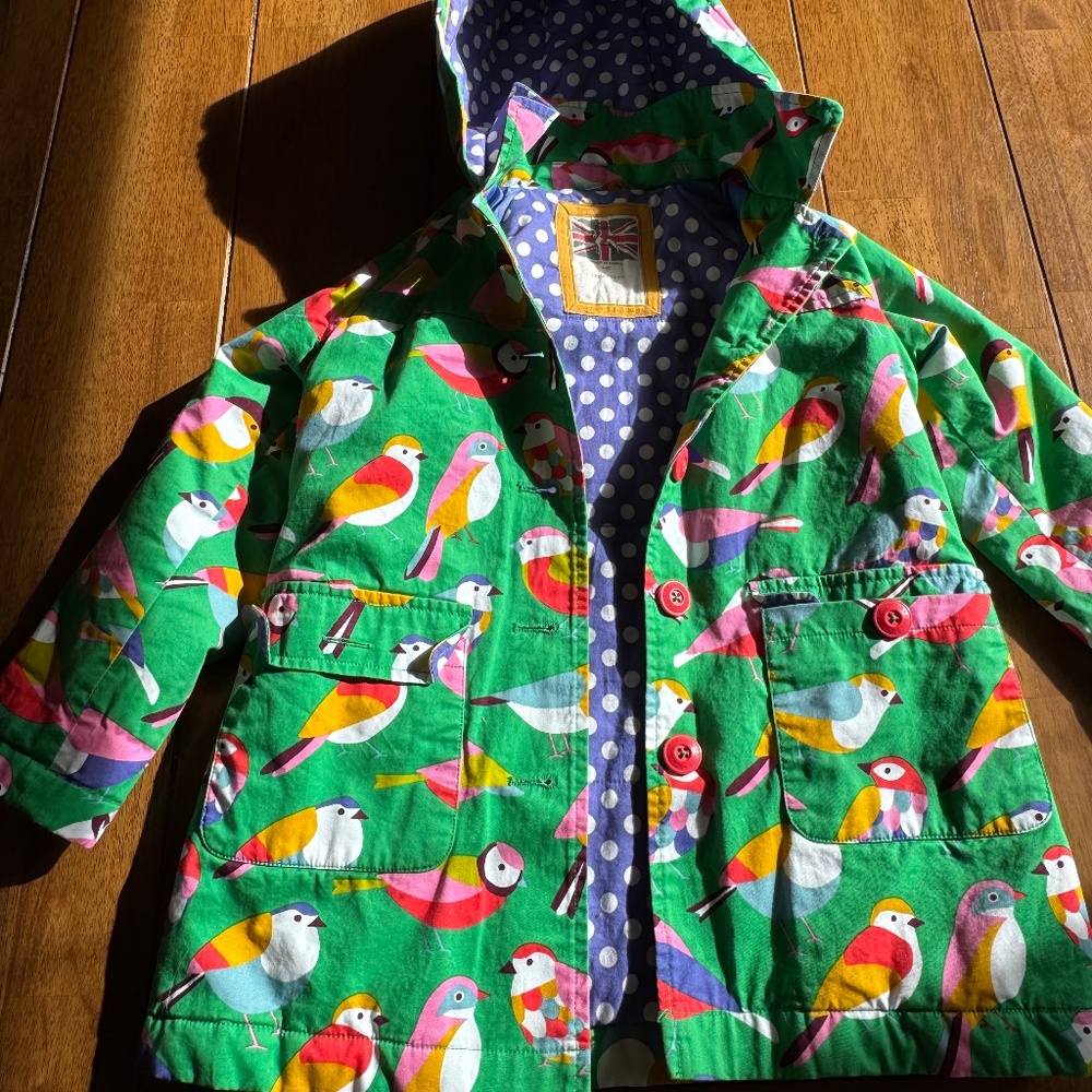 Mini Boden MiniBoden insulated bird parka jacket 4-5